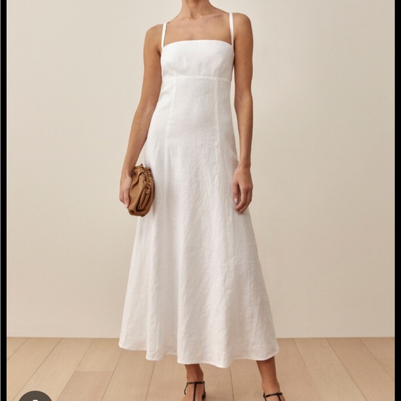 Reformation Dresses & Skirts - Linen maxi White Sleeveless Dress